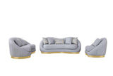 Olena Dove Gray 2-Piece Living Room Set