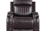 Ethan Brown Air Leather 3-Piece Reclining Set