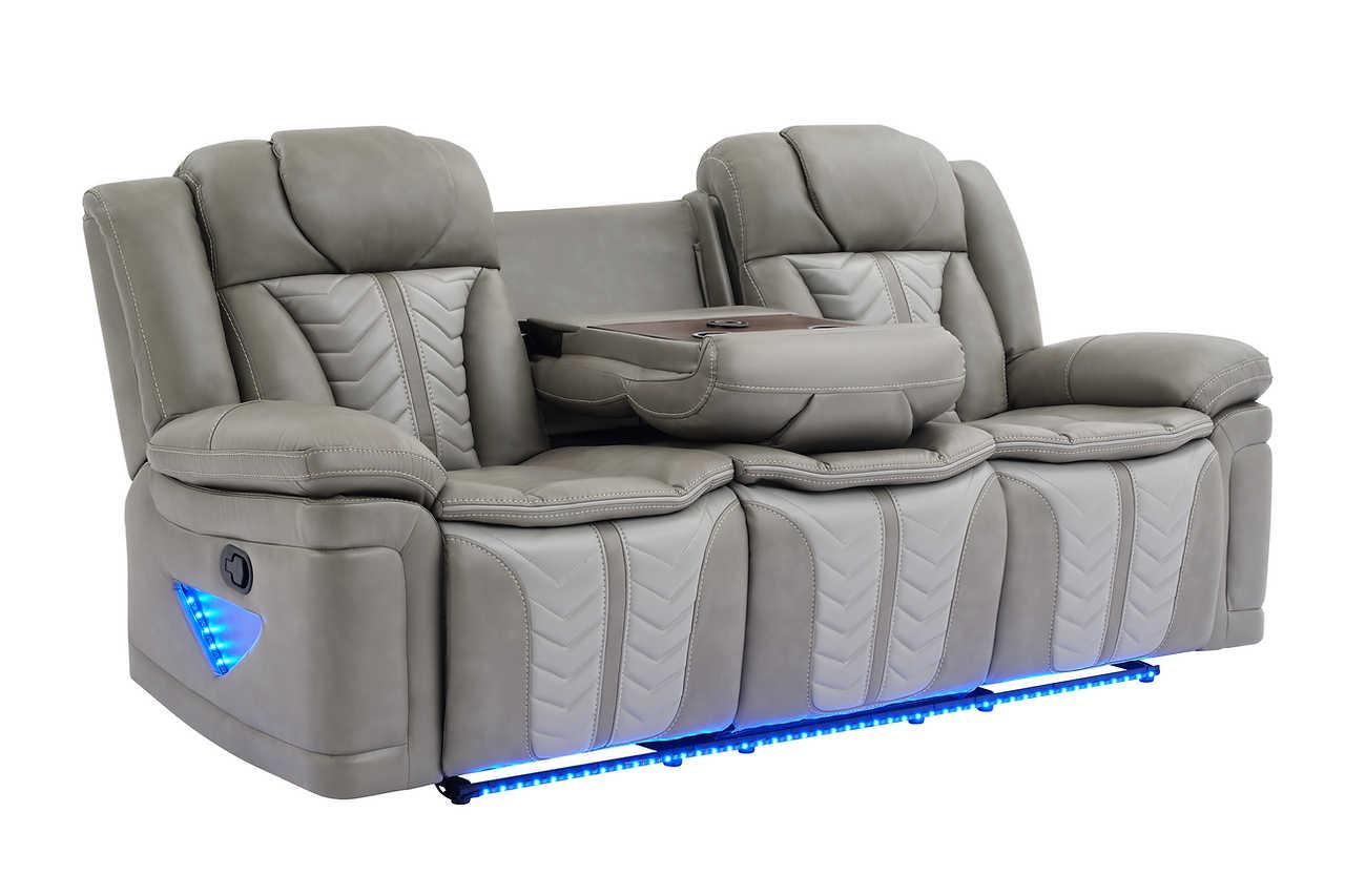 Innova Grey 3-Piece Reclining Set