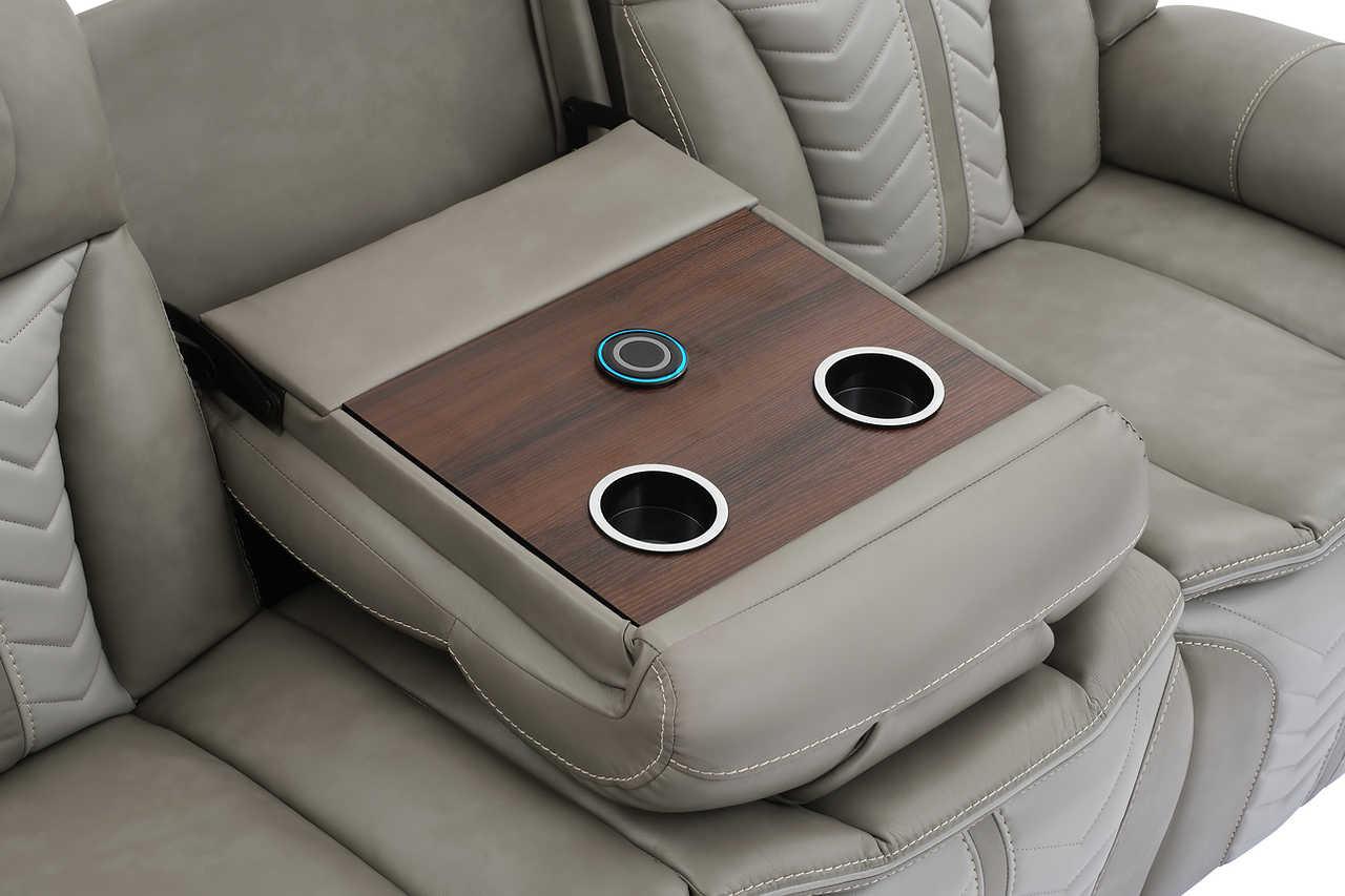 Innova Grey 3-Piece Reclining Set