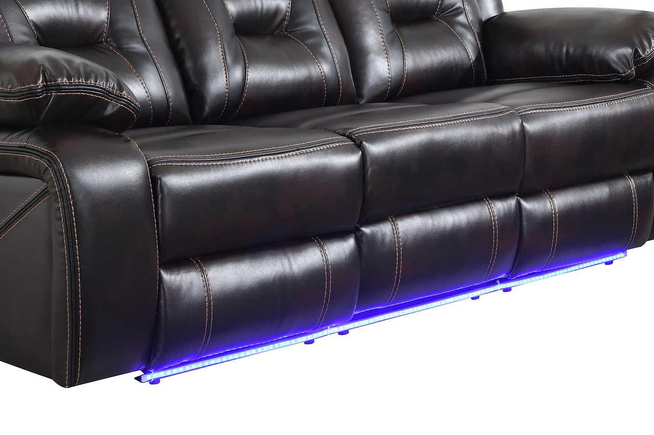 Concord Dark Brown 3-Piece Reclining Set