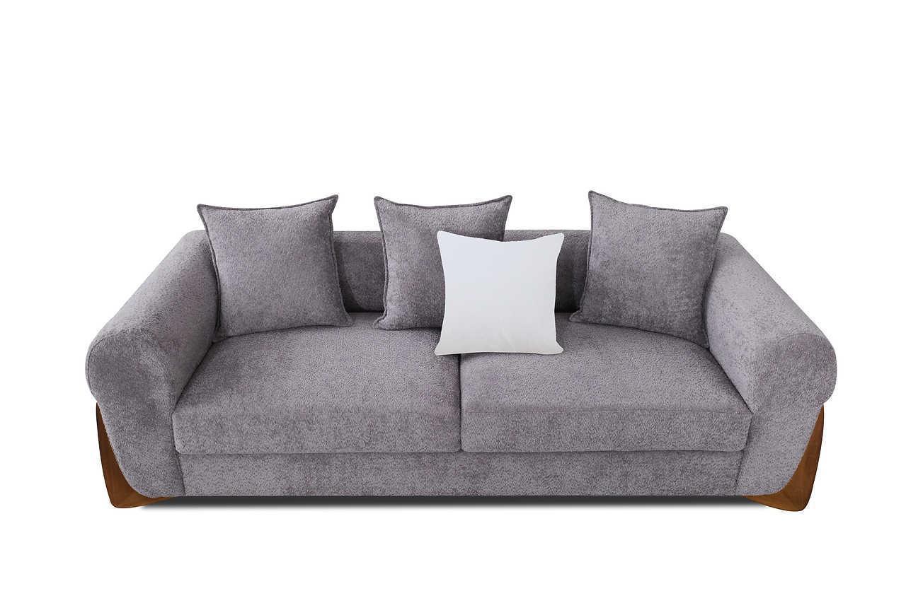 Stylus Pewter Fabric 2-Piece Living Room Set