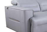 Nexus Light Blue Power Reclining Sectional