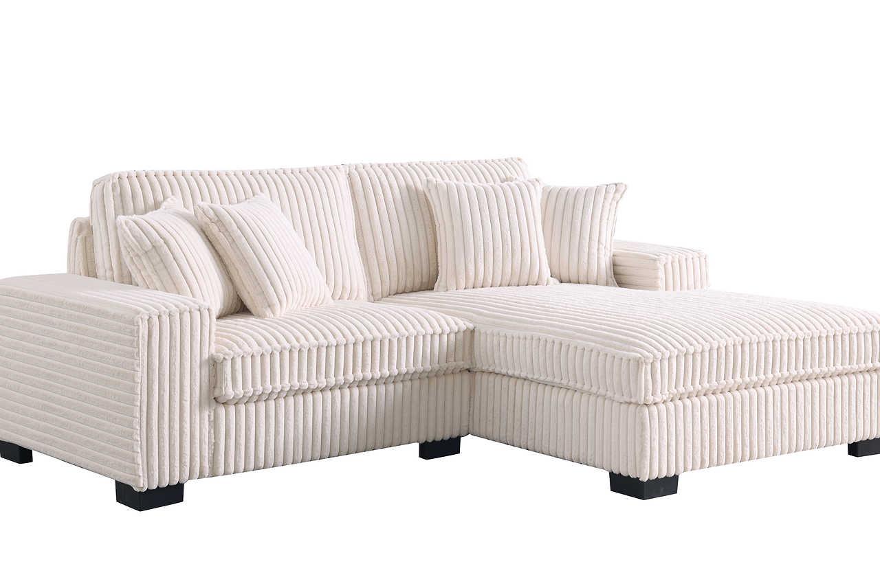 Comfy II Cream 2-Piece Sectional