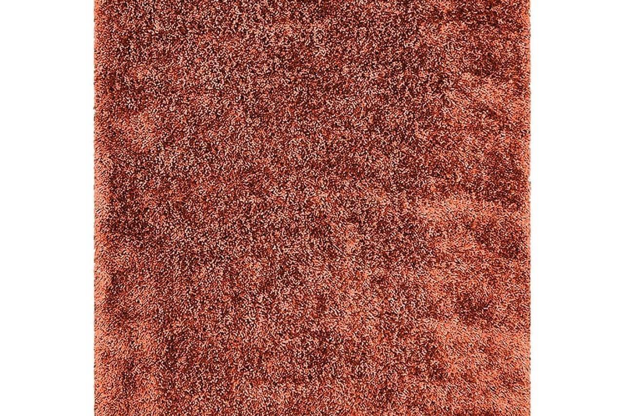 Afro Shag Rust Modern Transitional Art Silk Shine Rug - Ella Furniture