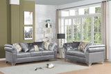Emma Gray Velvet Living Room Set