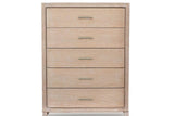 Laguna Light Brown Gray Upholstered Panel Bedroom Set