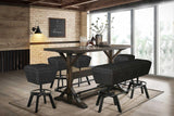 Valmont Dark Brown Counter Height Set