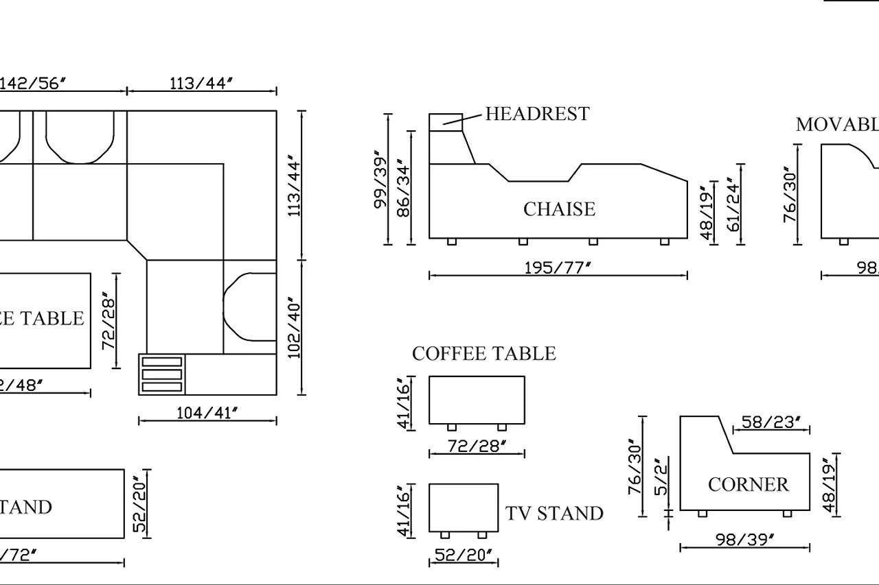 Matrix White/Black Modern Contemporary Wood, Engineered Wood Faux Leather Sectional - Ella Furniture