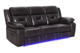 Concord Dark Brown 3-Piece Reclining Set
