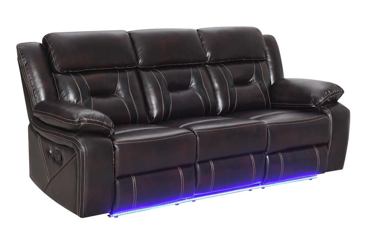 Concord Dark Brown 3-Piece Reclining Set