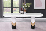 Orion White Black Dining Room Set