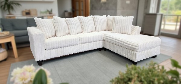 Gia Ivory 2-Piece Sectional