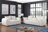 Eli White Fabric Chair