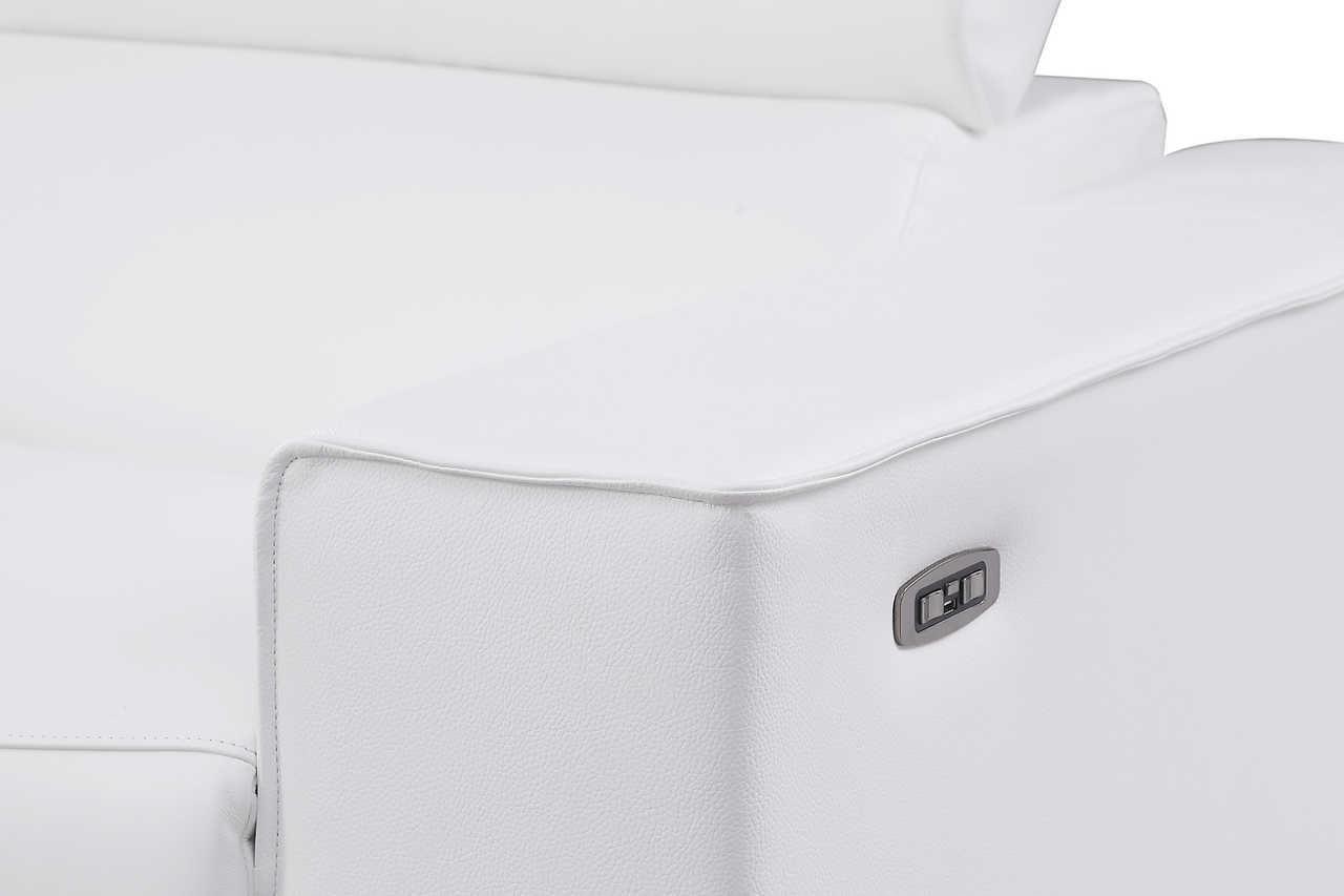 Picasso White 7-Piece 3 Power Reclining Sectional