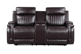 Ethan Brown Air Leather 3-Piece Reclining Set