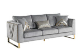 Vista Bonita Gray Velvet Living Room Set