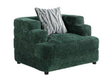 Stepso Green Boucle Living Room Set