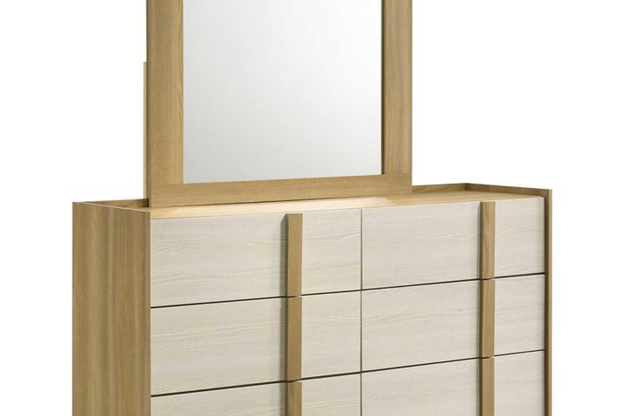 Maya Natural LED Panel Bedroom Set