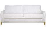 Glamor White Gold Velvet Living Room Set