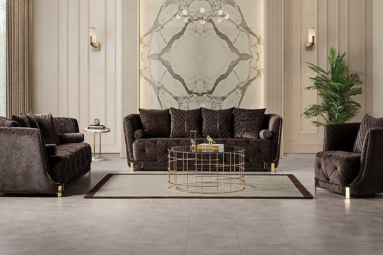 Elit Brown Living Room Set