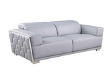 Hexor Light Blue Leather Living Room Set
