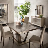 Ambra High Gloss 7-Piece Dining Set with Table and 6 Chairs view 6