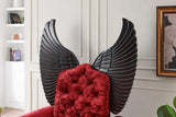 Lucifur Red 64" Tall Accent Chair
