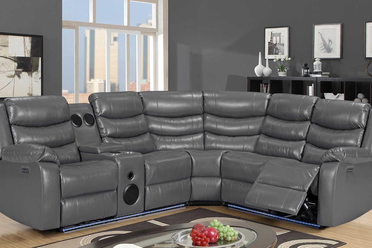 Turbo Gray Power Reclining Sectional