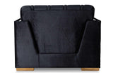 Hilena Black Velvet Living Room Set