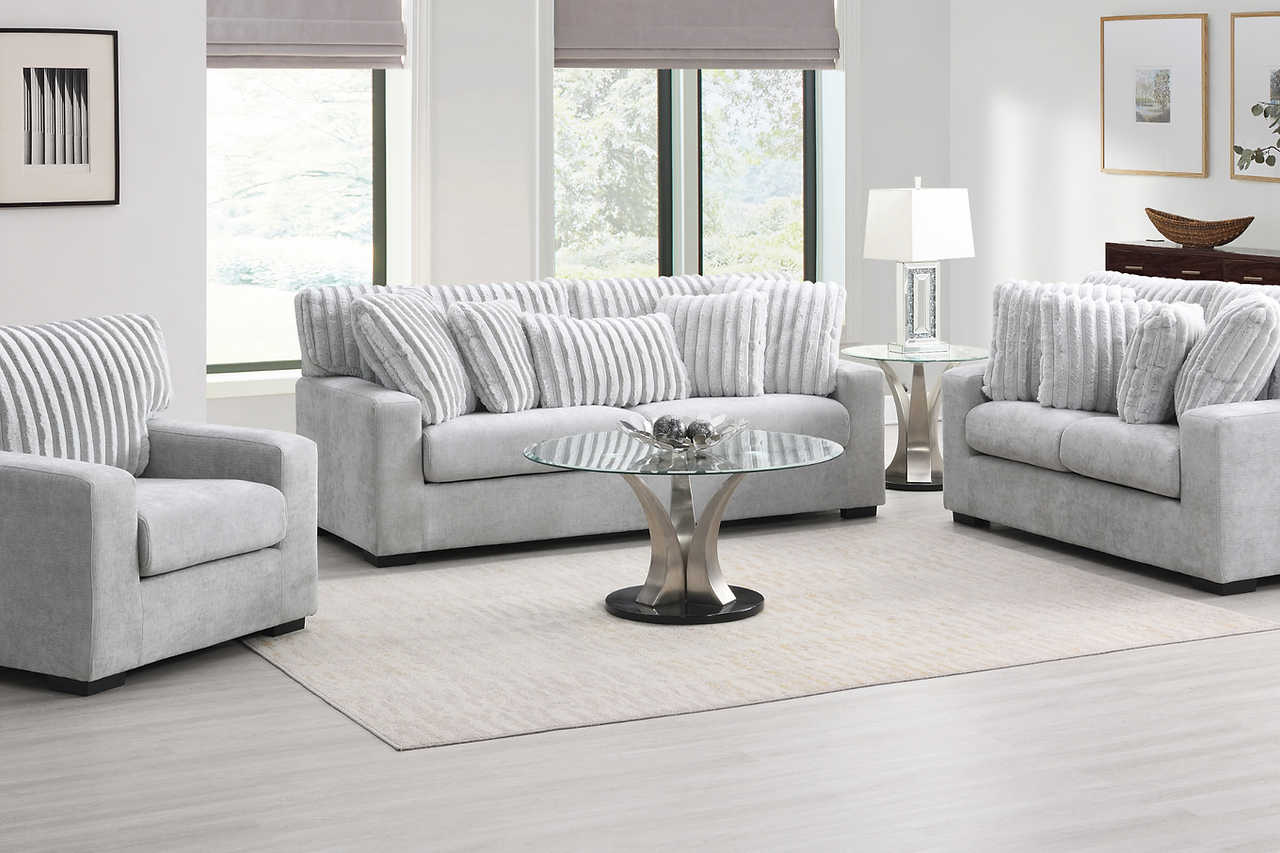 Tarra Gray Fabric Chair
