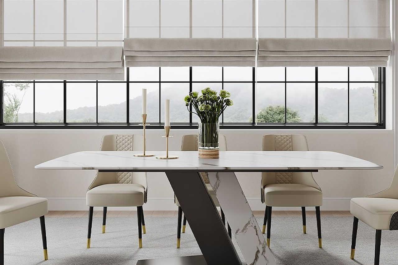 Gobi 79" Modern Lux White Table