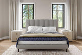 Cato Gray Upholstered Platform Queen Bed