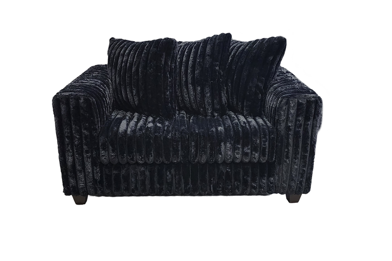 Gia Black 2-Piece Living Room Set