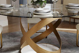 Sami 51" Glass Top Table
