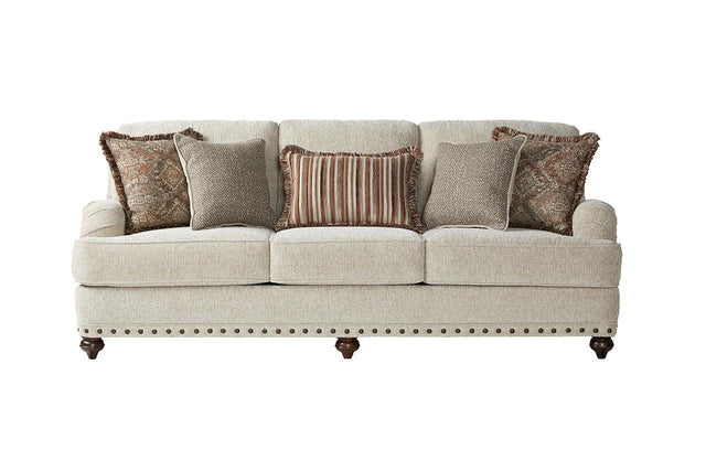 Cycle Hay Beige Modern Contemporary Wood, Engineered Wood Fabric Sofa - Ella Furniture