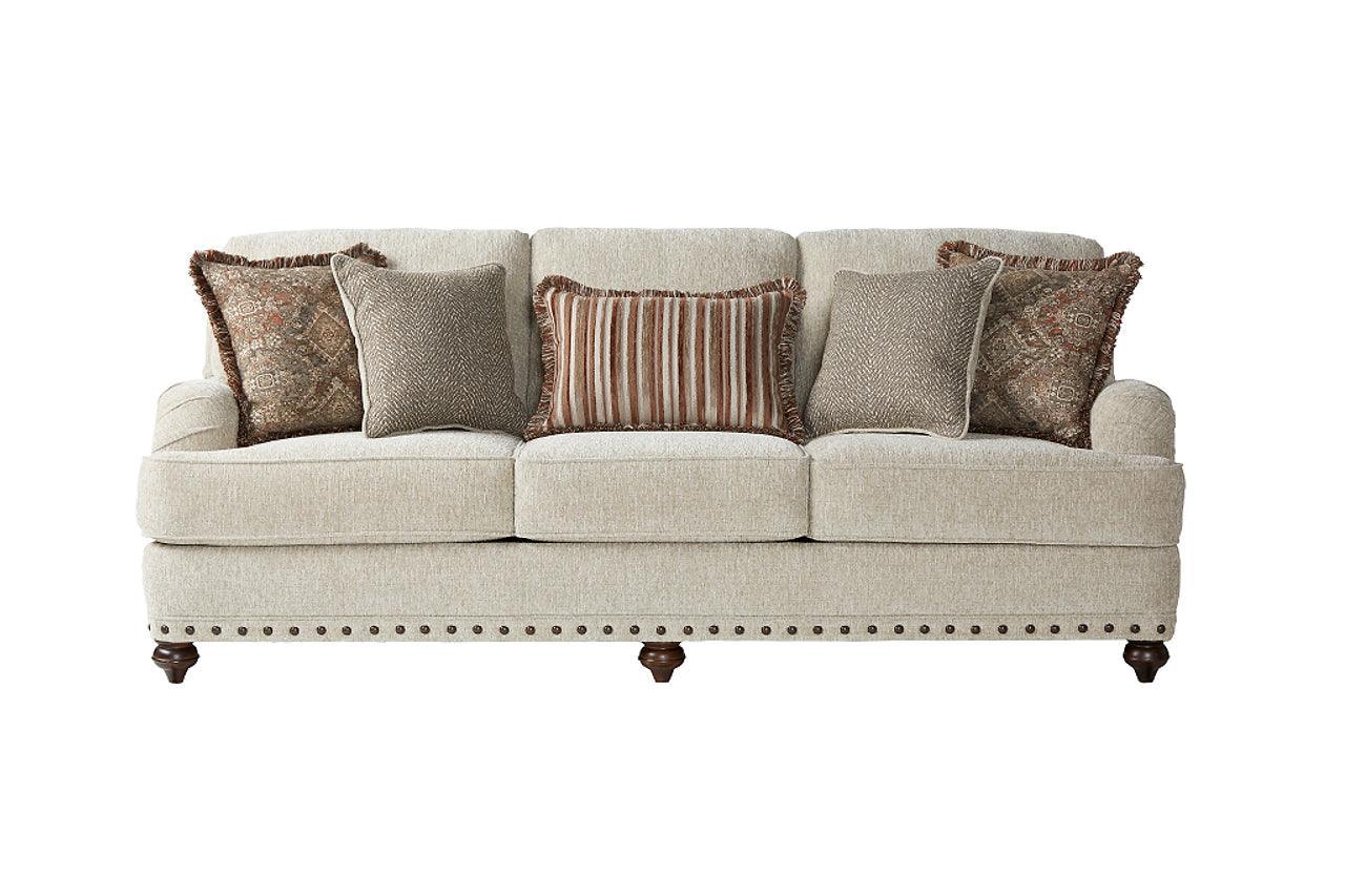 Cycle Hay Beige Modern Contemporary Wood, Engineered Wood Fabric Sofa - Ella Furniture