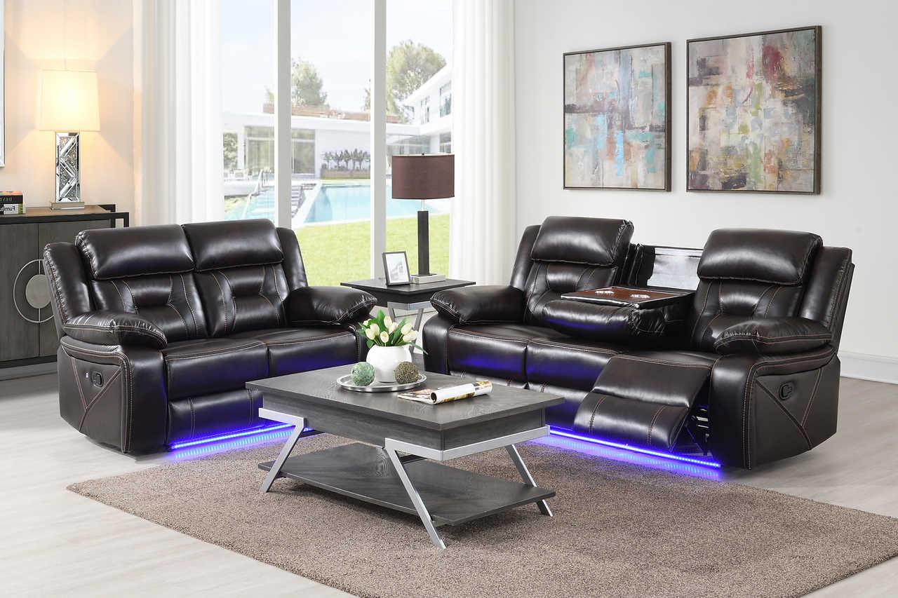 Concord Dark Brown 3-Piece Reclining Set