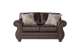 Ridgeline Brownie Modern Contemporary Solid Wood Polished Fabric Upholstery Sofa&Loveseat - Ella Furniture