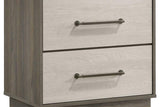 River Light Gray Bookcase Platform Bedroom Set