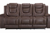 Galaxy Brown Upholstered Loveseat