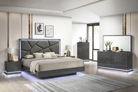 Lily Gray Nightstand - Ella Furniture