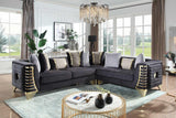 Donovan Black 3-Piece Sectional