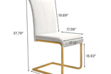 Uno Beige Gold Luxury Side Chairs
