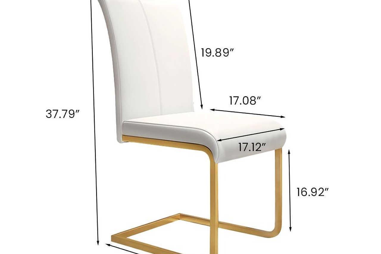 Uno Beige Gold Luxury Side Chairs