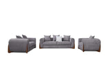 Stylus Pewter Fabric 2-Piece Living Room Set