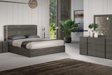 Aryan Grey LED Panel Bedroom Set