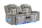 Innova Grey 3-Piece Reclining Set