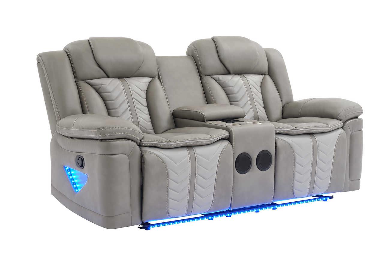 Innova Grey 3-Piece Reclining Set
