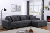 Comfy II Grey 3-Piece Sectional